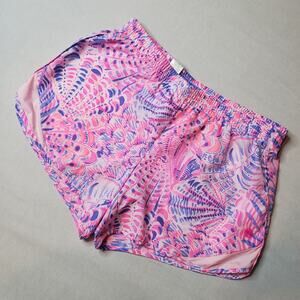 Lilly Pulitzer Women's Size S Luxletic Ocean Trail Short Raz Berry 001485